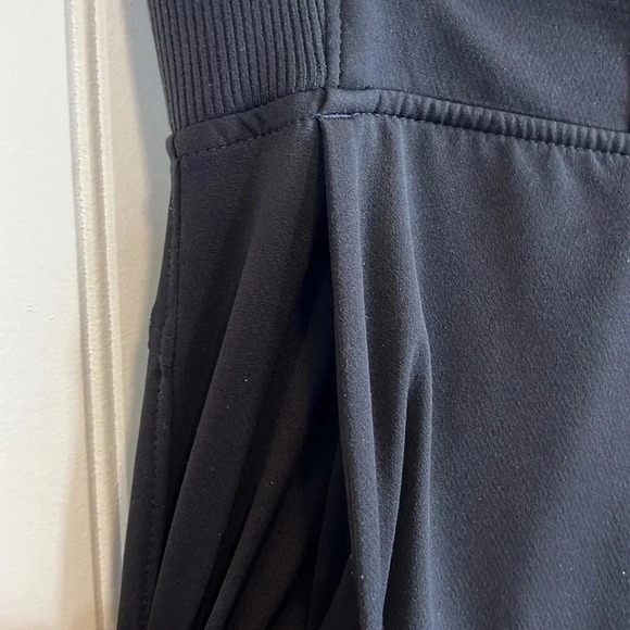 Athleta Lounge Pants Wide Leg Drawstring Black Comfy Casual Size Unknown - Picture 6 of 14